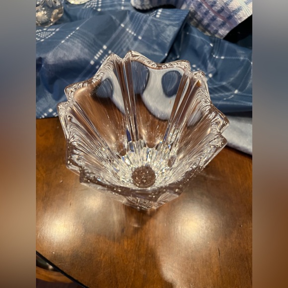 ORREFORS CRYSTAL JAN JOHANSSON DESIGN FLEUR 7 1/2" LARGE FLOWER VASE FINE GLASS - Picture 3 of 6